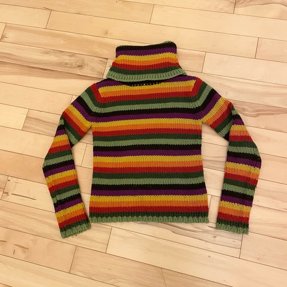 MISS SIXTY Killah Babe funky retro cowl neck rainbow sweater - Picture 4 of 9